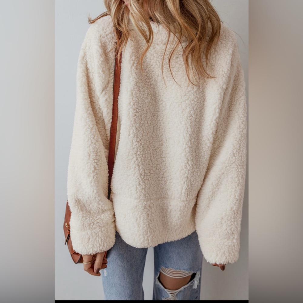Whitney - solid fleece high neck Sherpa - Picture 4 of 4